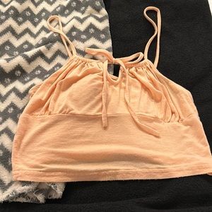 me to we orange tank top